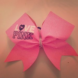 “Love Pink” cheer bow